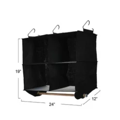 Household Essentials 4 Pocket Wide Organizer With Hangbar Black 13 Household Essentials 4 Pocket Wide Organizer With Hangbar Black -Lamps and Lighting Store GUEST 0056b85d abf7 4255 bcb0 d052a28d9b5f