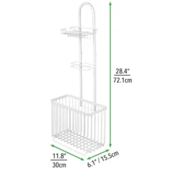 MDesign Metal Free Standing Toilet Paper Stand/Dispenser, Holds Tablet -Lamps and Lighting Store GUEST 005d260d d861 4bf6 afbd ad32c35eab61
