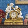 Design Toscano Chateau Carbonne Cherub Mantel Clock