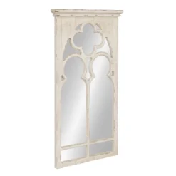 16" X 32" Mirabela Arch Framed Wall Mirror White - Kate And Laurel