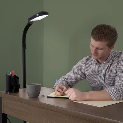 Hastings Home Natural Daylight Floor Lamp - 60" X 9", Black 4 Hastings Home Natural Daylight Floor Lamp - 60" X 9", Black - Image 2