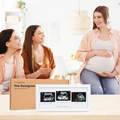 KeaBabies Trio Baby Sonogram Picture Frame, Baby Ultrasound Picture Frames For Baby Nursery, Mom To Be Gifts 6 KeaBabies Trio Baby Sonogram Picture Frame, Baby Ultrasound Picture Frames For Baby Nursery, Mom To Be Gifts - Image 4