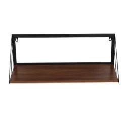 Honey-Can-Do Large Laundry Wall Shelf With Wood Walnut -Lamps and Lighting Store GUEST 01e63b69 ba5f 4d4f 943a 757cd6e50389
