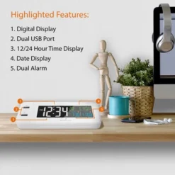 Marathon Hotel Collection LED Colour Display Fast Dual USB Charging Alarm Clock 17 Marathon Hotel Collection LED Colour Display Fast Dual USB Charging Alarm Clock -Lamps and Lighting Store GUEST 031ed0b4 7e97 4a07 83a3 6a54ddbb9599