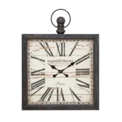 Metal Pocket Watch Style Wall Clock Brown - Olivia & May 16 Metal Pocket Watch Style Wall Clock Brown - Olivia & May -Lamps and Lighting Store GUEST 033d2ca7 f1d3 4a69 8e69 e9f9507b390e