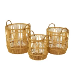 Set Of 3 Wood Baskets Brown - Olivia & May 9 Set Of 3 Wood Baskets Brown - Olivia & May -Lamps and Lighting Store GUEST 03aec6b3 aedc 4d9b 950e a5b4251c6479