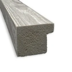 42" X 32" Dove Square Framed Wall Mirror Graywash - Amanti Art