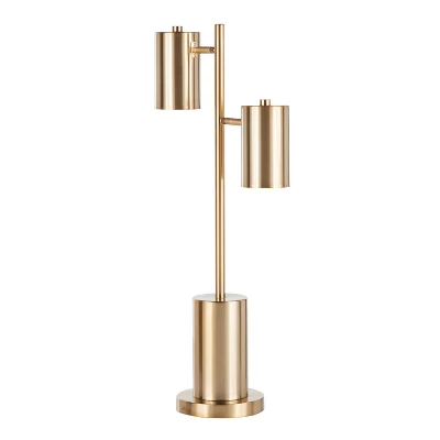 Cannes Contemporary/Glam Table Lamp With Metal Shade White (Includes LED Light Bulb) - LumiSource 5 Cannes Contemporary/Glam Table Lamp With Metal Shade White (Includes LED Light Bulb) - LumiSource - Image 3