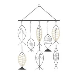 Metal Fish Indoor Outdoor Wire Wall Decor With Rattan Accent Black - Olivia & May 11 Metal Fish Indoor Outdoor Wire Wall Decor With Rattan Accent Black - Olivia & May -Lamps and Lighting Store GUEST 05906fb4 6e14 4b01 9a95 e1ee5f4f04da