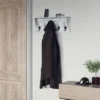 Emma And Oliver Rustic Country Wall Mounted Entryway Shelf With 5 Rustic Hooks And Wood Construction 2 Emma And Oliver Rustic Country Wall Mounted Entryway Shelf With 5 Rustic Hooks And Wood Construction -Lamps and Lighting Store GUEST 05b2ebf2 ecef 470c b1f5 c3d70bad7884