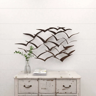 Metal Bird Flying Flock Wall Decor - Olivia & May 13 Metal Bird Flying Flock Wall Decor - Olivia & May - Image 11