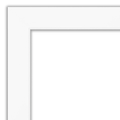 42" X 30" Non-Beveled Cabinet White Wall Mirror - Amanti Art 4 42" X 30" Non-Beveled Cabinet White Wall Mirror - Amanti Art - Image 2