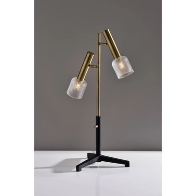 Melvin LED Table Lamp Antique Brass (Includes LED Light Bulb) Black - Adesso 7 Melvin LED Table Lamp Antique Brass (Includes LED Light Bulb) Black - Adesso - Image 5