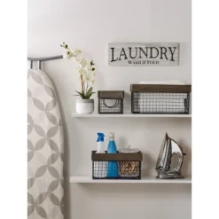 Design Imports Set Of 6 Antique Silver Finish Farm House Baskets -Lamps and Lighting Store GUEST 0b2b60d4 e64d 45f0 b74b 2d678f6b177d