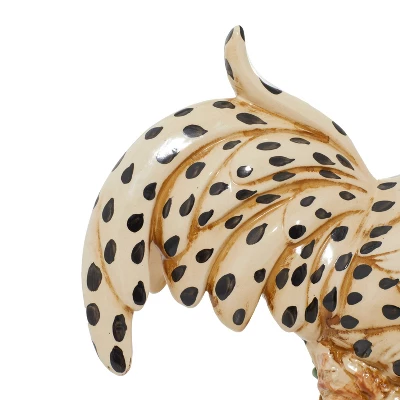 14" X 13" Farmhouse Ceramic Chicken Garden Sculpture Beige - Olivia & May 4 14" X 13" Farmhouse Ceramic Chicken Garden Sculpture Beige - Olivia & May - Image 2