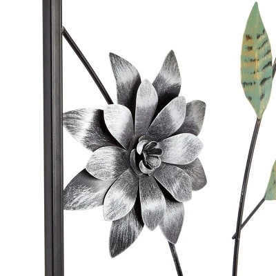 Juvale Metal Framed Flower Wall Decor For Living Room, Floral Art For Home Gifts, Wedding & Housewarming, 12 X 35 In 5 Juvale Metal Framed Flower Wall Decor For Living Room, Floral Art For Home Gifts, Wedding & Housewarming, 12 X 35 In - Image 3