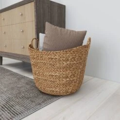19" X 20" X 18" Brown Sea Grass Contemporary Storage Basket - Olivia & May 40 19" X 20" X 18" Brown Sea Grass Contemporary Storage Basket - Olivia & May -Lamps and Lighting Store GUEST 0e53cc8e 6d18 40b1 8fb8 fa3a254f1d44