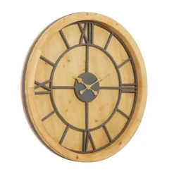 Mediterranean Wood Wall Clock Brown - Olivia & May 12 Mediterranean Wood Wall Clock Brown - Olivia & May -Lamps and Lighting Store GUEST 0feffd9b aec6 4d83 af13 1a9cec103cca