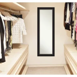 18" X 52" Trio Oil Rubbed Framed On The Door Mirror Bronze - Amanti Art -Lamps and Lighting Store GUEST 107edbe0 f0ed 4b16 9771 3fc2bc5be3b8