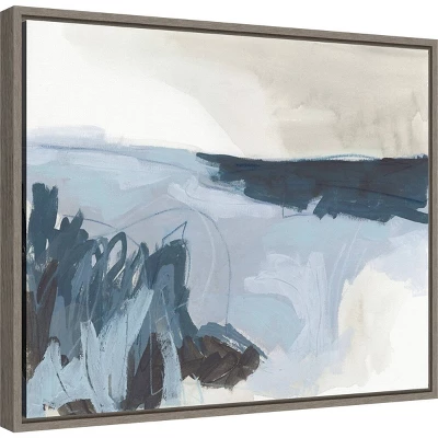 20" X 16" Sea Shading II By June Erica Vess Framed Canvas Wall Art - Amanti Art 3 20" X 16" Sea Shading II By June Erica Vess Framed Canvas Wall Art - Amanti Art