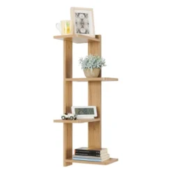 33" X 11.8" Alvar Corner 4 Tier Floating Ledge Column Wall Shelf - Danya B. -Lamps and Lighting Store GUEST 119e2c6b d090 4ab1 9e01 b93585c87d1e