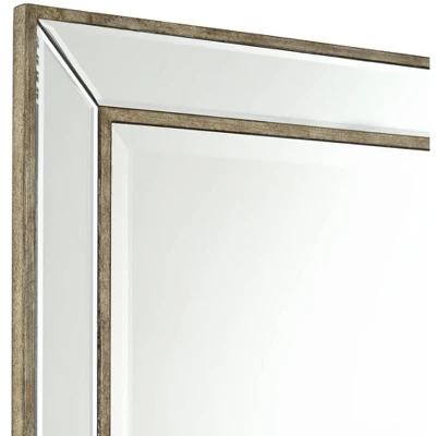 Noble Park Braeden Rectangular Vanity Wall Mirror Modern Beveled Matte Distressed Bronze Wood Frame 28" Wide For Bathroom Bedroom Living Room House 4 Noble Park Braeden Rectangular Vanity Wall Mirror Modern Beveled Matte Distressed Bronze Wood Frame 28" Wide For Bathroom Bedroom Living Room House - Image 2