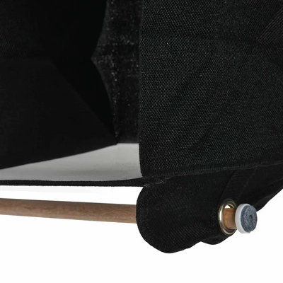 Household Essentials 4 Pocket Wide Organizer With Hangbar Black 7 Household Essentials 4 Pocket Wide Organizer With Hangbar Black - Image 5