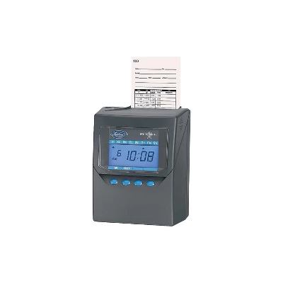 Lathem Time Punch Card Time Clock System Black 7500E 3 Lathem Time Punch Card Time Clock System Black 7500E