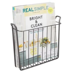 MDesign Metal Wall Mount Magazine, Book Holder, Compact Rack -Lamps and Lighting Store GUEST 1743dedc a2e2 41b5 9fe5 b7dcaf738354