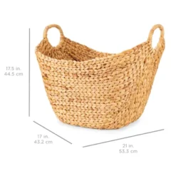 Best Choice Products Portable Large Hand Woven Wicker Braided Storage Laundry Basket Organizer W/ Handles -Lamps and Lighting Store GUEST 17842e04 ac9b 4c4c b2bf 0c53e7e358d5