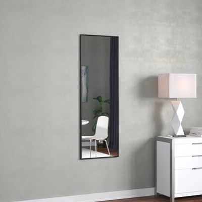 Cady 59"x 20" Framed Floor Free Standing Contemporary Full Length Mirror - The Pop Home 2 Cady 59"x 20" Framed Floor Free Standing Contemporary Full Length Mirror - The Pop Home