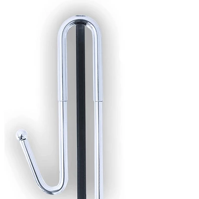 Bamodi 27" X 7" Stainless Steel Hanging Shower Caddy With 2 Towel Hooks - Silver 4 Bamodi 27" X 7" Stainless Steel Hanging Shower Caddy With 2 Towel Hooks - Silver - Image 2