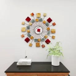Metal Sunburst Wall Decor With Square Panel Accent Brown - Olivia & May 35 Metal Sunburst Wall Decor With Square Panel Accent Brown - Olivia & May -Lamps and Lighting Store GUEST 1ab37517 38bf 4a06 b5b7 3b64f8f576c8
