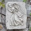 Roman 15" Gray Right Facing Angel Outdoor Garden Wall Plaque 2 Roman 15" Gray Right Facing Angel Outdoor Garden Wall Plaque -Lamps and Lighting Store GUEST 1ab3f43f 63c1 48f0 9bd1 9abf0263cb84