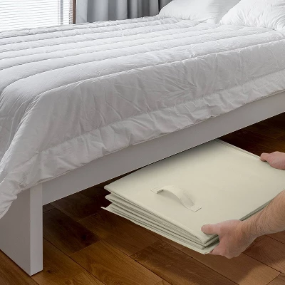 Sorbus Storage Fabric Toy Chest Beige 4 Sorbus Storage Fabric Toy Chest Beige - Image 2