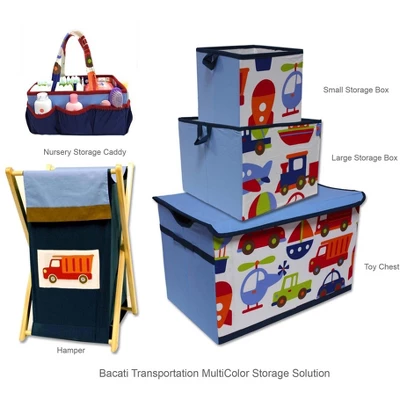 Bacati - Transportation Storage Toy Chest 5 Bacati - Transportation Storage Toy Chest - Image 3