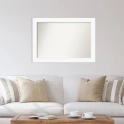 42" X 30" Non-Beveled Cabinet White Wall Mirror - Amanti Art 12 42" X 30" Non-Beveled Cabinet White Wall Mirror - Amanti Art -Lamps and Lighting Store GUEST 1de0b3c6 c706 4515 a741 a4111721a158