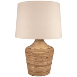 Kerrus Rattan Table Lamp Brown - Signature Design By Ashley