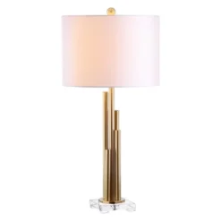 (Set Of 2) 32" Hopper Table Lamp Brass Gold (Includes LED Light Bulb) - Safavieh -Lamps and Lighting Store GUEST 1f77c6ac 6368 4fbf 9c0e 5f2322f0aad8