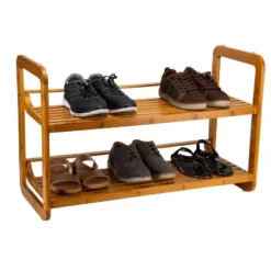 Organize It All 2 Tier Stackable Shoe Rack Lohas Collection -Lamps and Lighting Store GUEST 2301f45f d18e 4687 a2a6 57d65995fdb5