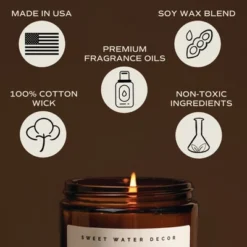 Sweet Water Decor Warm & Cozy 9oz Amber Jar Soy Candle 5 Sweet Water Decor Warm & Cozy 9oz Amber Jar Soy Candle -Lamps and Lighting Store GUEST 2307ca62 eeff 4373 84e2 72ab7cbf86a1