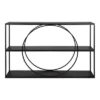 36" X 24" Pirzada Geometric Wall Shelf Black - Kate & Laurel All Things Decor