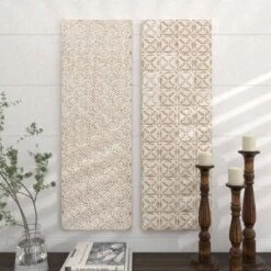 Set Of 2 Wooden Geometric Intricately Carved Wall Decors White - Olivia & May 29 Set Of 2 Wooden Geometric Intricately Carved Wall Decors White - Olivia & May -Lamps and Lighting Store GUEST 24a0dc51 9ca4 4410 be27 760cfaeacef4