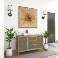 Canvas Starburst Radial Framed Wall Art With Gold Frame Brown - Olivia & May 11 Canvas Starburst Radial Framed Wall Art With Gold Frame Brown - Olivia & May -Lamps and Lighting Store GUEST 24c87177 db6b 49aa a643 c77853fffc8d