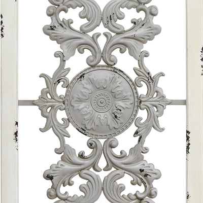 Stratton Home Decor Handmade Wood Rustic Scroll Panel Wall Decor, Gray (2 Pack) 4 Stratton Home Decor Handmade Wood Rustic Scroll Panel Wall Decor, Gray (2 Pack) - Image 2