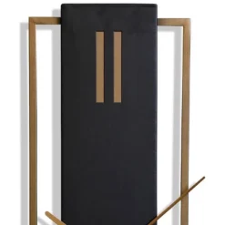 Mid-Century Metal Wall Clock Black - StyleCraft