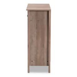 Derek Finished Wood 3 Door Shoe Cabinet Oak - Baxton Studio 12 Derek Finished Wood 3 Door Shoe Cabinet Oak - Baxton Studio -Lamps and Lighting Store GUEST 281aa127 bfe8 44bb a0e9 f3abecea0a52