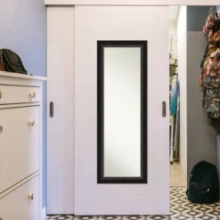 18" X 52" Trio Oil Rubbed Framed On The Door Mirror Bronze - Amanti Art -Lamps and Lighting Store GUEST 2a258d12 ad66 4871 a95b 5a811a70509b