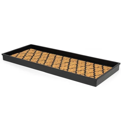 BirdRock Home Rubber Boot Tray With Coir Insert - 34 Inch 5 BirdRock Home Rubber Boot Tray With Coir Insert - 34 Inch - Image 3