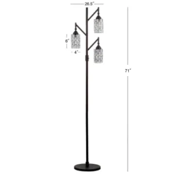 71" Lewis Tiffany Multi Light Floor Lamp (Includes LED Light Bulb) Bronze - JONATHAN Y -Lamps and Lighting Store GUEST 2adcace6 5867 4a08 8a31 39a509afdeaa